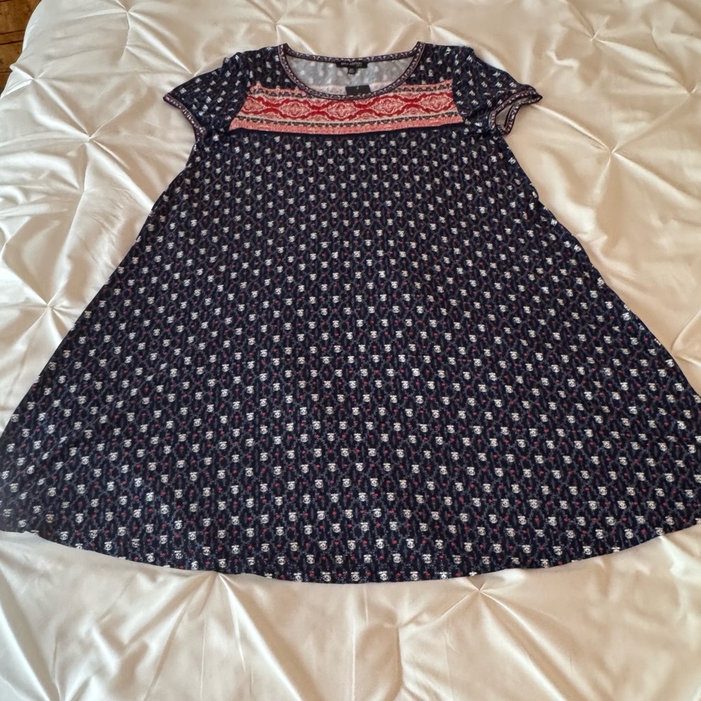 Max Edition Navy, Red and White Sundress Casual Resort Wear - Picture 5 of 10